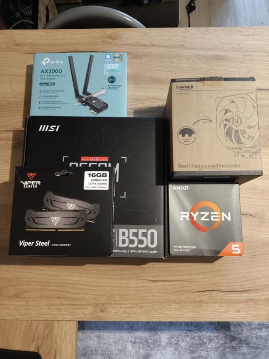 Zestaw- Procesor, płyta główna Wi-Fi, 16 Gb Ram  i chłodzenie