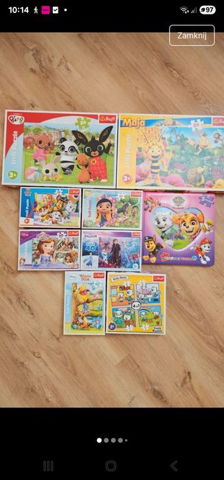 Duży zestaw puzzli Trefl 3+