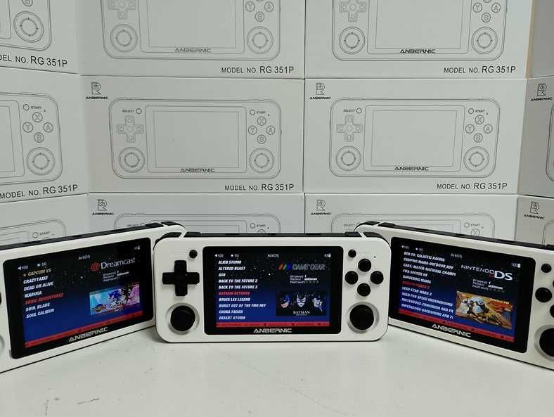 Ігрова приставка Anbernic RG351P біла Денди Sega PlayStation Nintendo