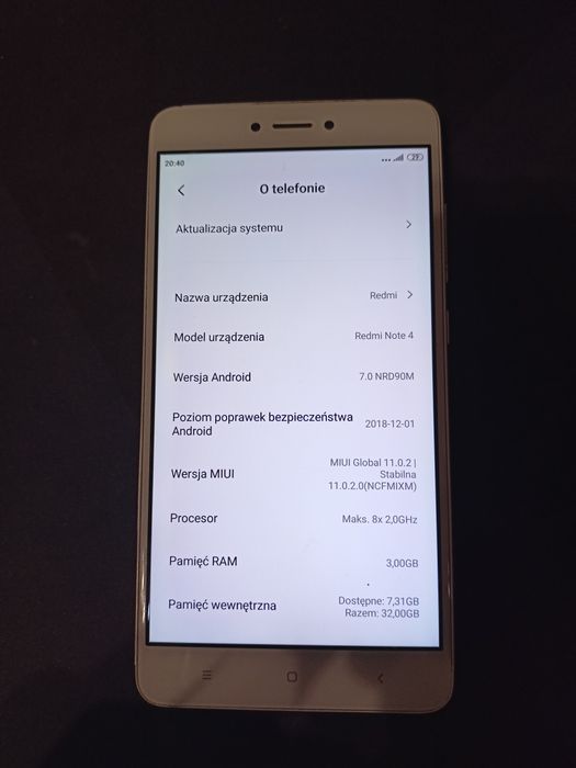 Smartfon Redmi Note 4