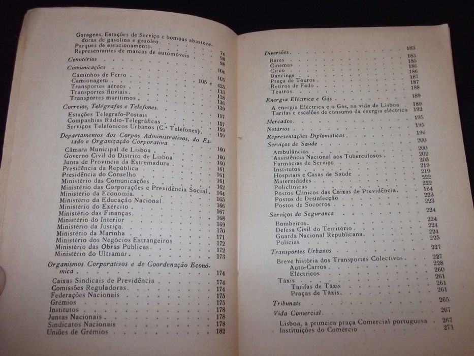 Livro Novos e velhos Caminhos de Lisboa Guia 1955