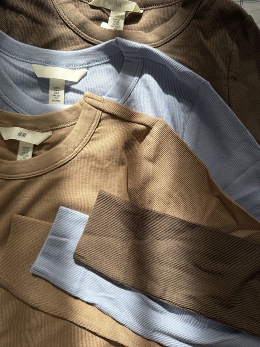Лонгслів Майка H&M в рубчик