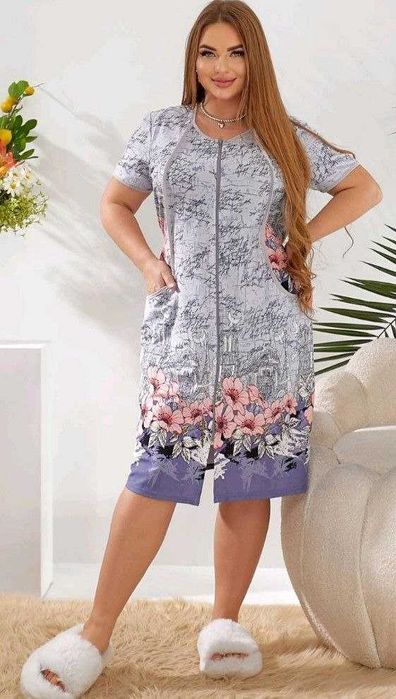 Женский летний халат  52, 54, 56 , 58, 60 рр.