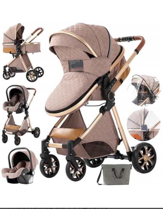 Дитяча коляска 3в1 люлька-коляска-переноска, автокрісло