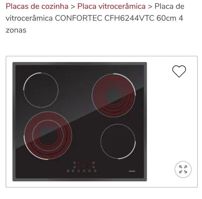 Placa vitrocerâmica confortec (nova) cfh6244vtc