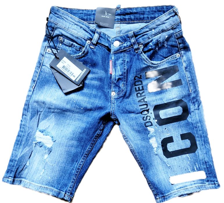 Dsquared2 Spodenki męskie Jeans Icon  roz.46 Wyprzedaż