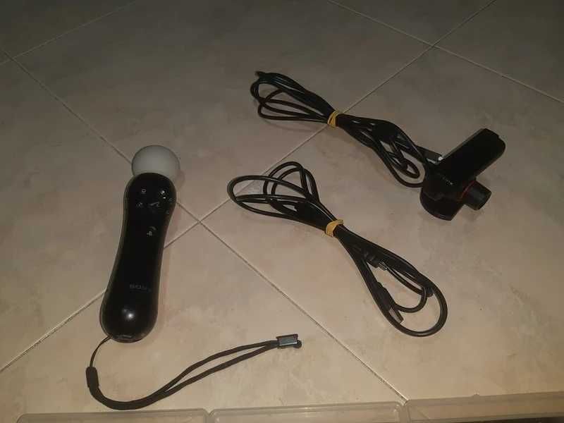 Kit PS3 Move – Comando + Câmara + 3 Jogos