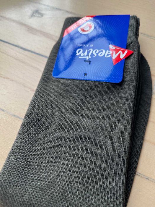 Skarpety Garniturowe Męskie khaki R.41-42