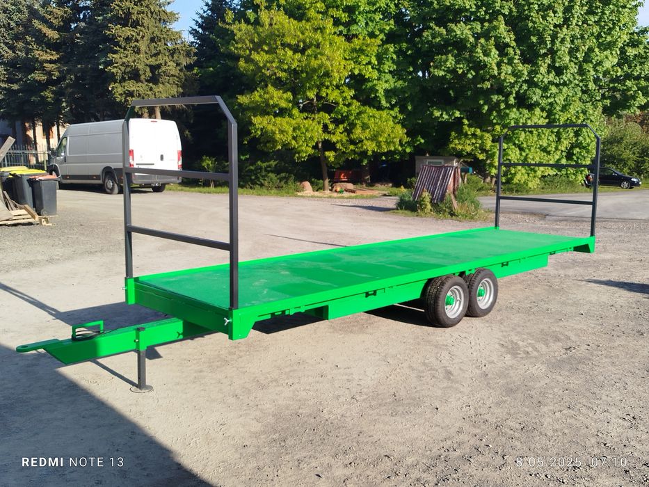 Przyczepa sadownicza 4/5 paletowa Ocynk wózek transportowy Platforma