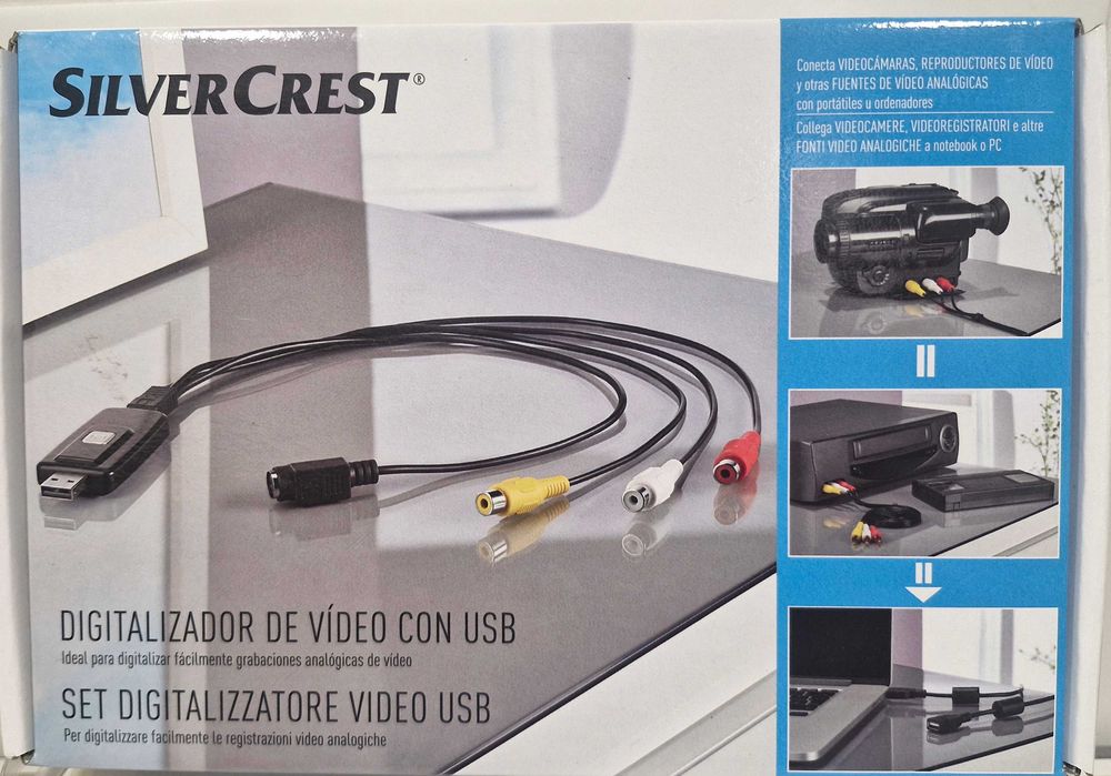 Digitalizador de Vídeo USB SilverCrest (Ideal para passar VHS para PC)