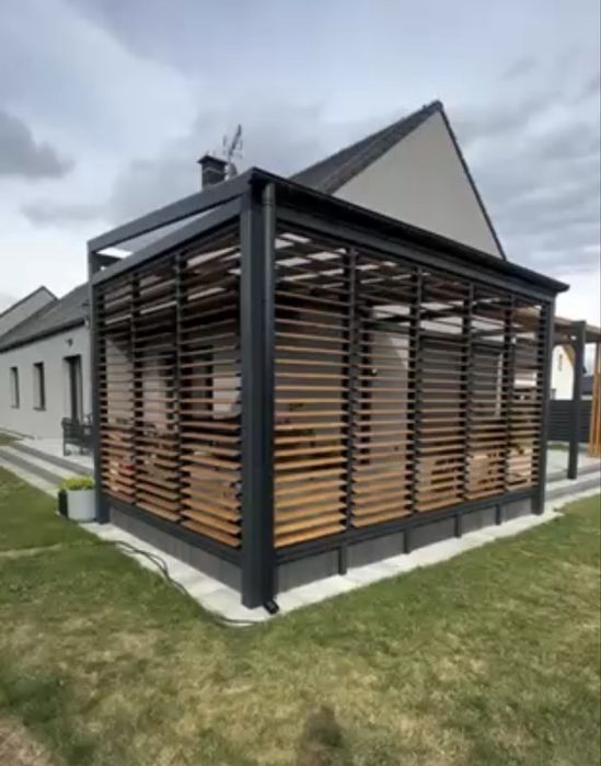 Поворотні посилені кольорові механізми  для вуличних жалюзі в альтанку