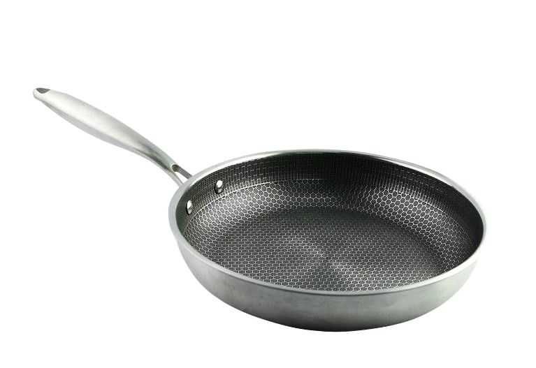 Профессиональная сковорода "соты" Ø 32 см с крышкой, Ø 28 см.