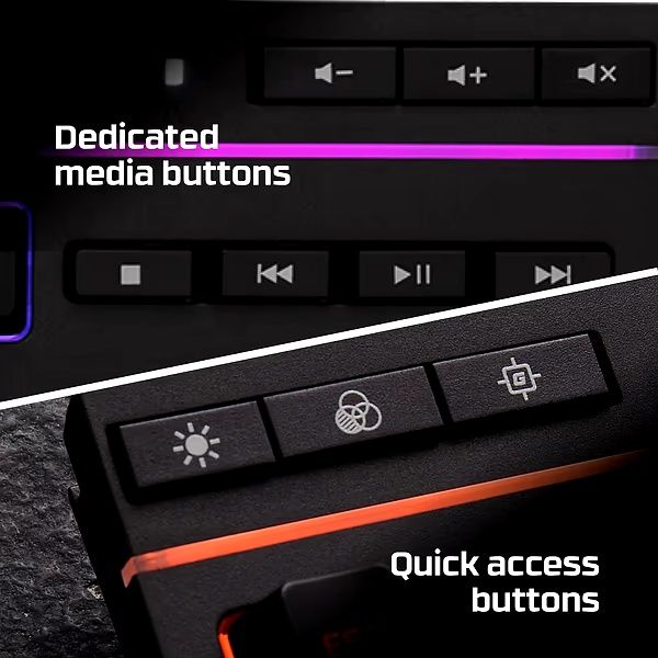 Клавіатура дротова ігрова HyperX Alloy Core RGB Black UA USB Б/У