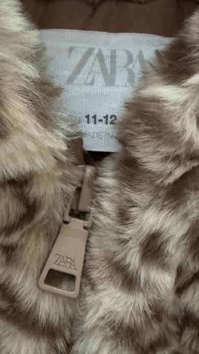 Жилетка Zara хутряна леопардова