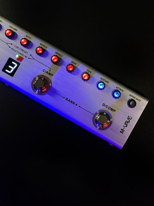 M-VAVE Tank B - Потужний процесор для бас гітари на акамуляторі