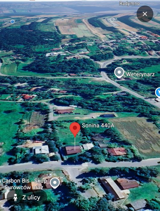 Uzbrojona działka budowlana 7,5a | Kopernika/Graniczna - Łańcut| Asfalt - Widok 2