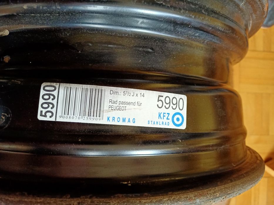 Felgi stalowe Peugeot 206