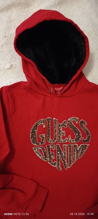 Bluza z kapturem marka Guess rozmiar 8/XS