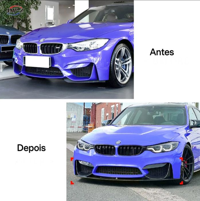 Lip Lábio Frontal + Splitters BMW F80/F81/F82 Pack M