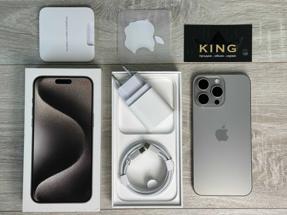 Apple iPhone 15 Pro Max - 256GB - Natural Titanium Neverlock ІДЕАЛ №60