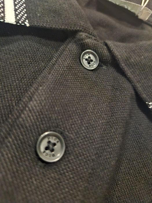 Nowa polówka męska  kołnierzyk guziki czarna dio L xl bawełna jakość