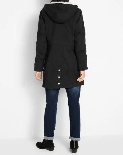 B.P.C parka czarny z futerkiem damska r.40