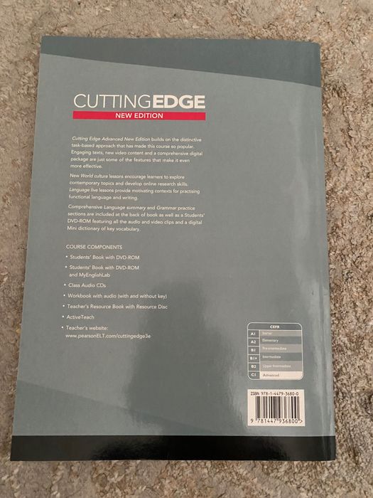Cutting Edge, Advanced C1 student’s book with DVD disk