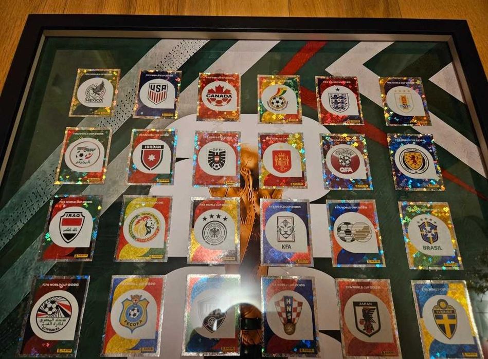 Quadro símbolos seleções mundial 2026