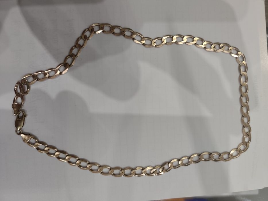 Złoty gruby łancuszek  21gram 8mm 9k