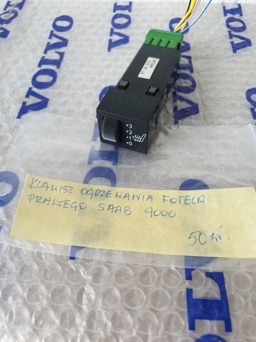 klawisz ogrzewania fotela prawego saab 9000 98 rok