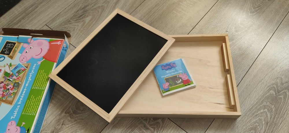 Układanka magnetyczna tablica kredowo-magnetyczna Świnka Peppa magnesy