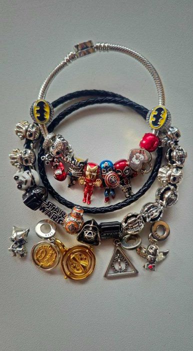 Шарми Marvel, DC, Star Wars, Harry Potter, Disney на браслет Pandora