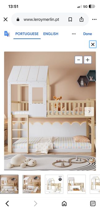 Cama Infantil com escorrega