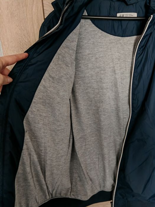 Kurtka męska wiatrówka z kapturem H&M S-M