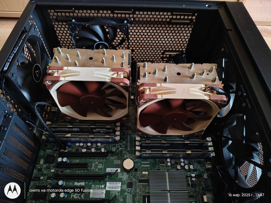 Комплект Supermicro x9DRi-F/Xeon E5-2650v2/ОЗУ Samsung 256Gb/Noctua/