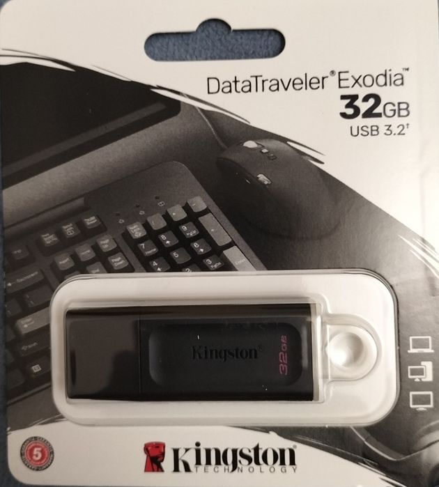 Нова флешка Kingston DataTraveler Exodia 32GB USB 3.2 (Оригінал)