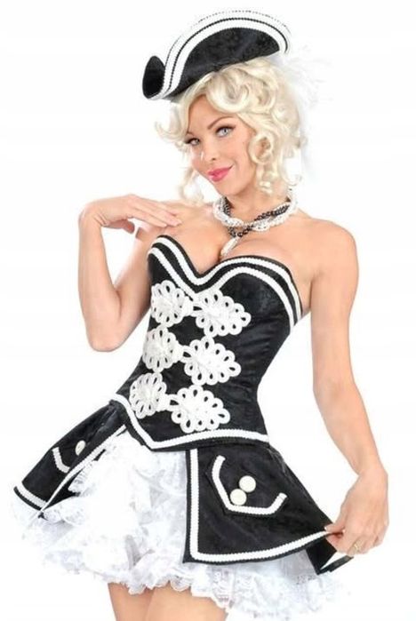 Sexi Strój Piratki Pokojówki Erotyczne Przebranie Cosplay Wieczór