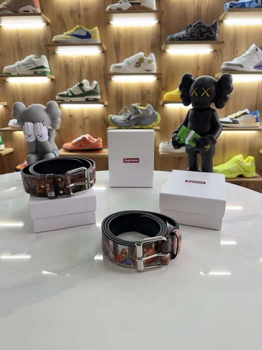 Ремінь SUPREME “Last Supper” Leather Multicolor Off-White Bape Vetements