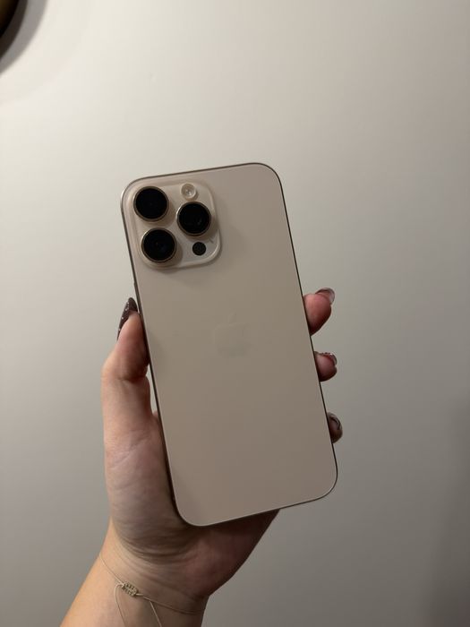iPhone 16 Pro Max 256 GB – Pustynny Tytan | Bateria 91% | STAN JAK NOWY