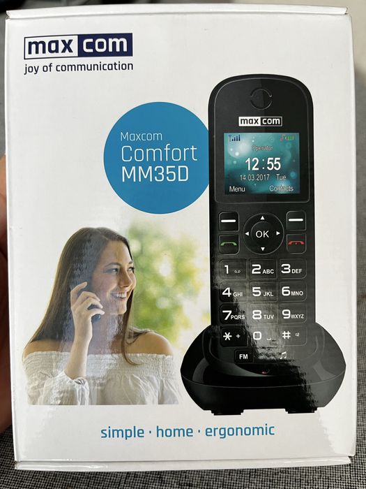 MaxCom MM35D Telefone Sem Fios DECT Preto