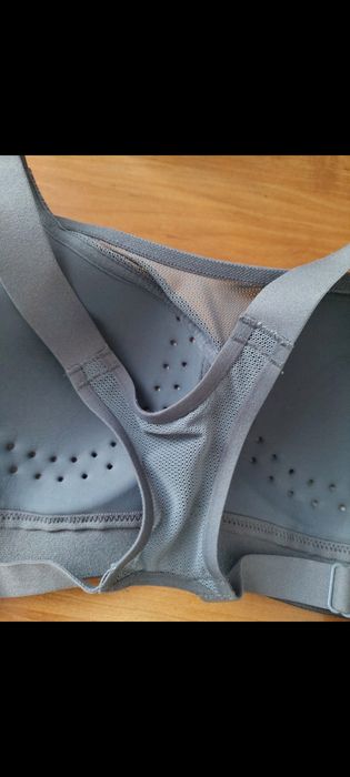 Stanik sportowy decathlon kalenji S szary