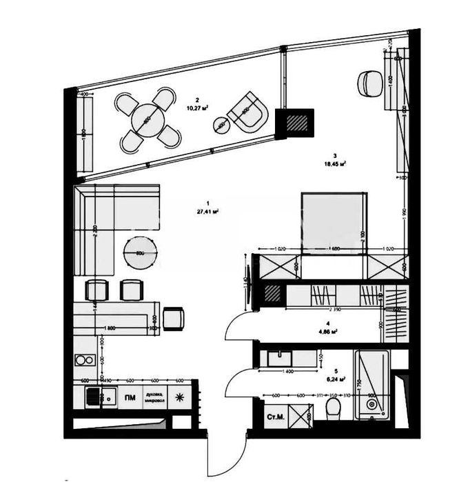 1-комнатная квартира по адресу ул. Предславинская (площадь 62 м²) - Atlanta.ua - фото 21