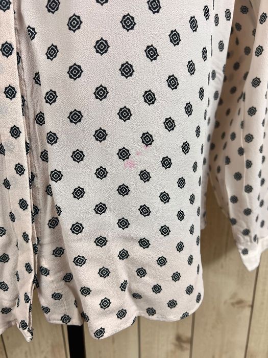 Massimo Dutti roz. 38 damska bluzka koszula wiskoza wzór women’s viscose blouse shirt