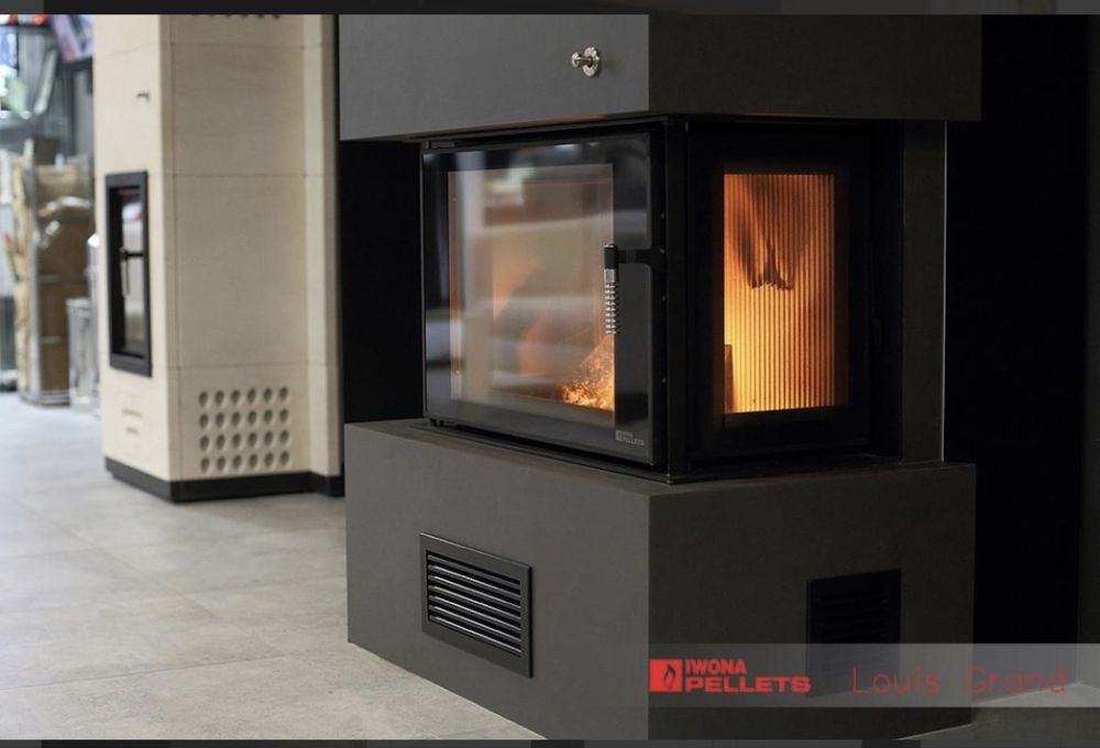 LOUIS GRAND AIR 10 kW – hybrydowy kominek na pellet i drewno kup teraz