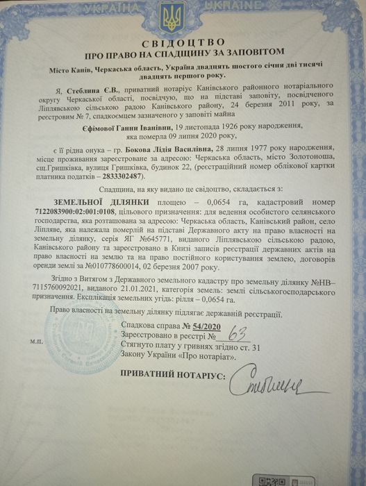 Продається земельна ділянка