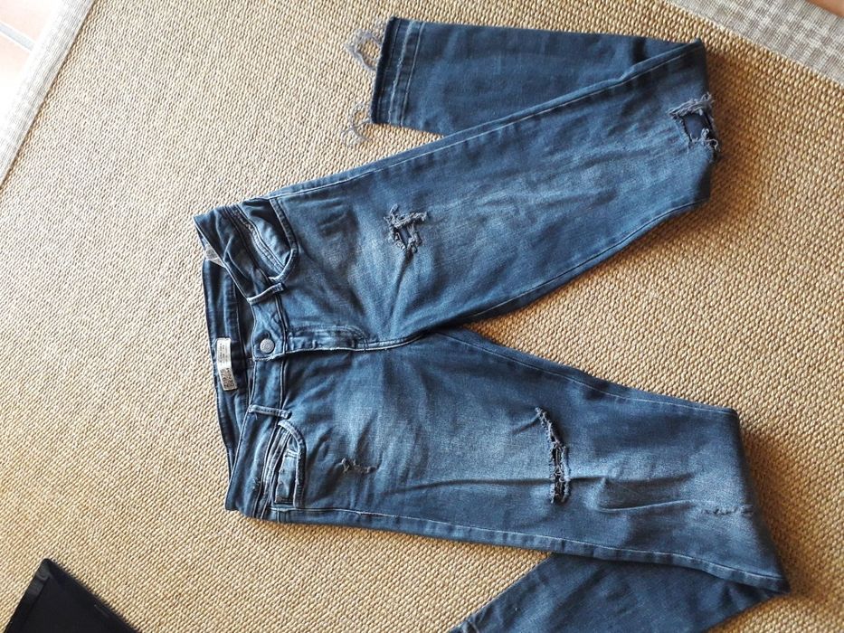 Jeans Zara | bordô e azul petróleo  Pepe Jeans