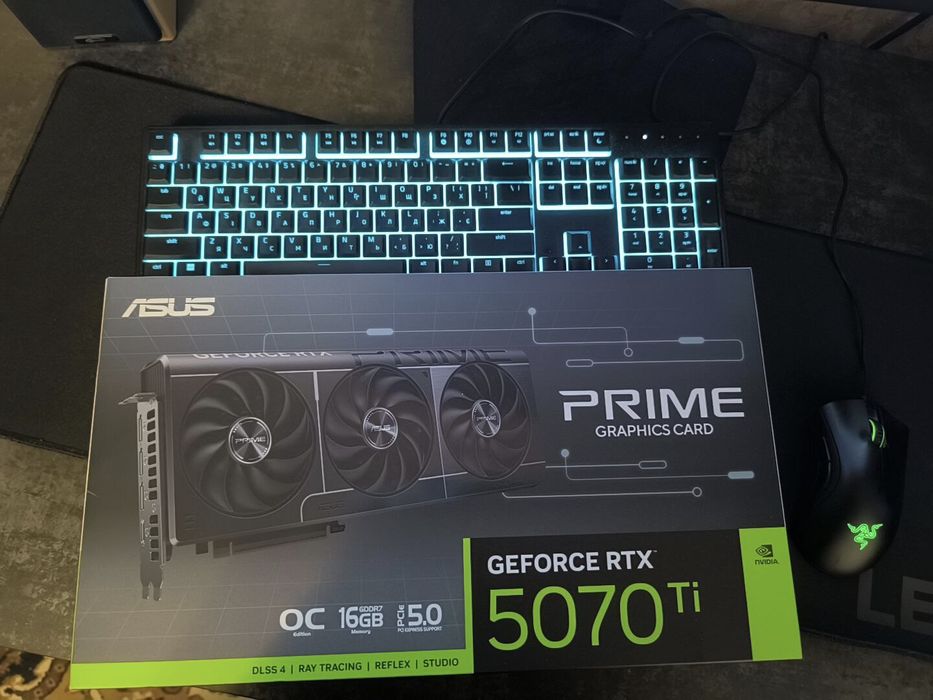 Видеокарта ASUS PCI-Ex GeForce RTX 5070 Ti PRIME OC Edition 16GB GDDR7