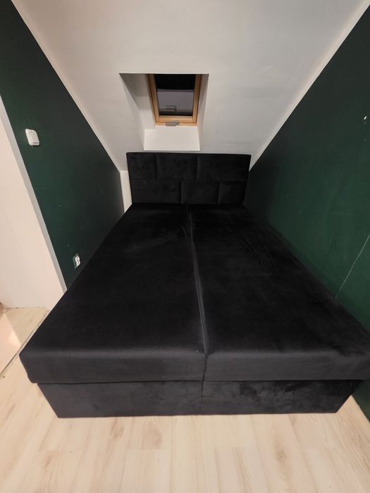 Łóżko sypialniane 140x200 czarne