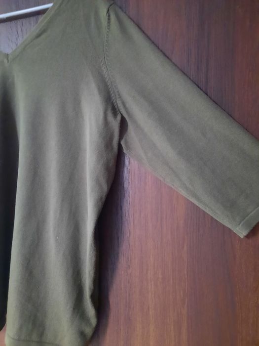Sweterek Bonprix ciemna zieleń/khaki