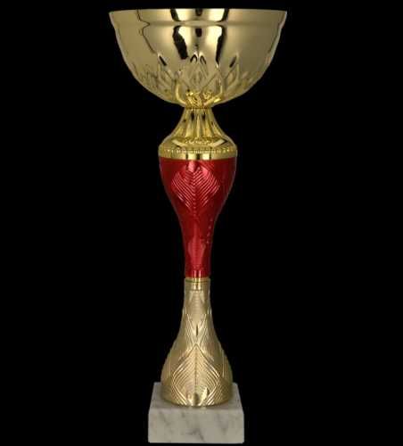 Puchar sportowy 9270A złoto-czerwony 35cm